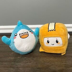 LankyBox Plushies Sharky & Boxy Stuffed Animal Set - Kids Collectible